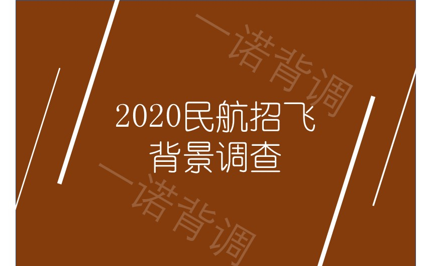 2020年民航招飞背景调查